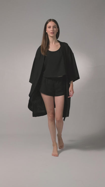 Pacha Robe- Midnight Black